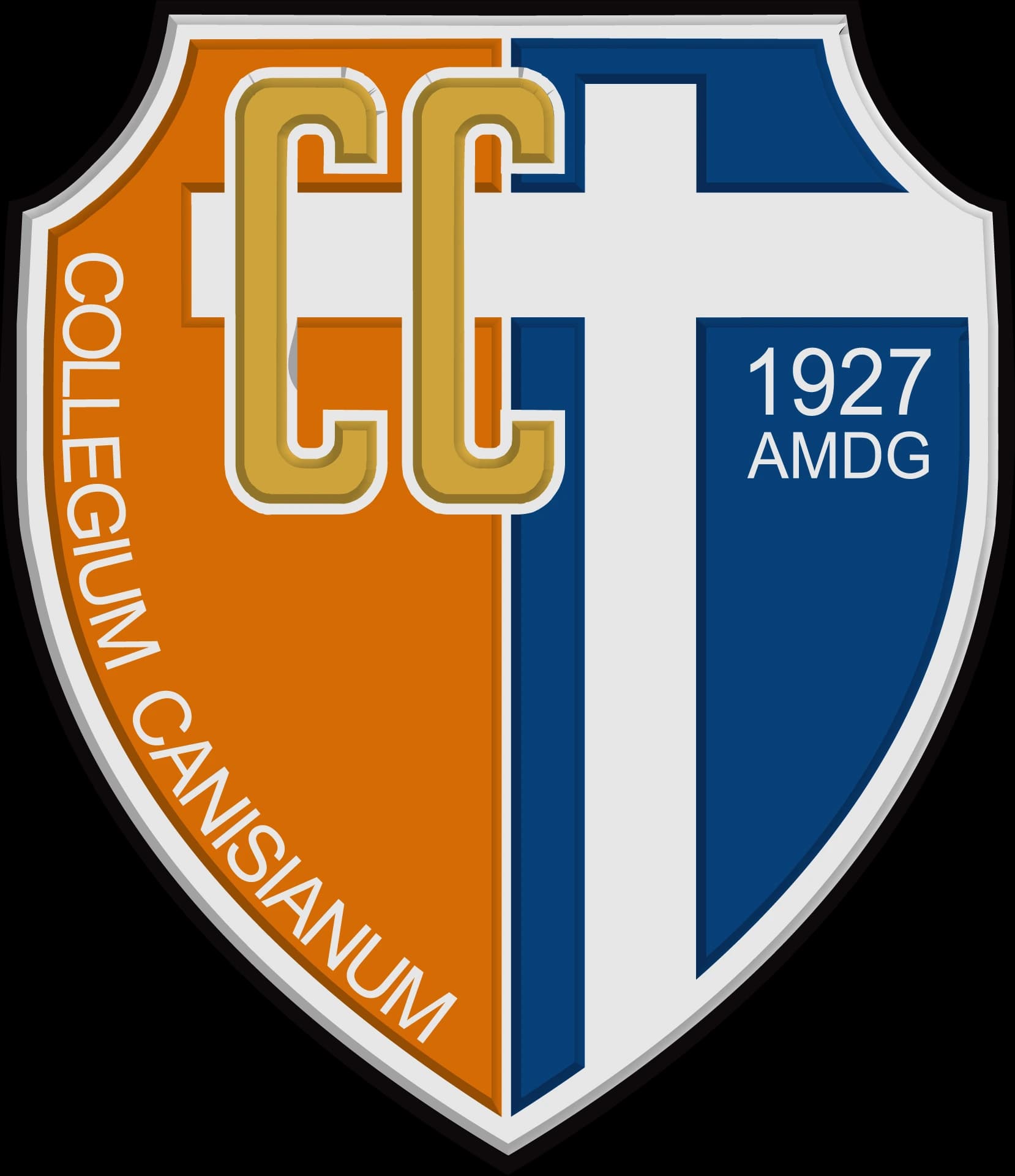 Lambang Kolese Kanisius: Collegium Canisianum, 1927, AMDG